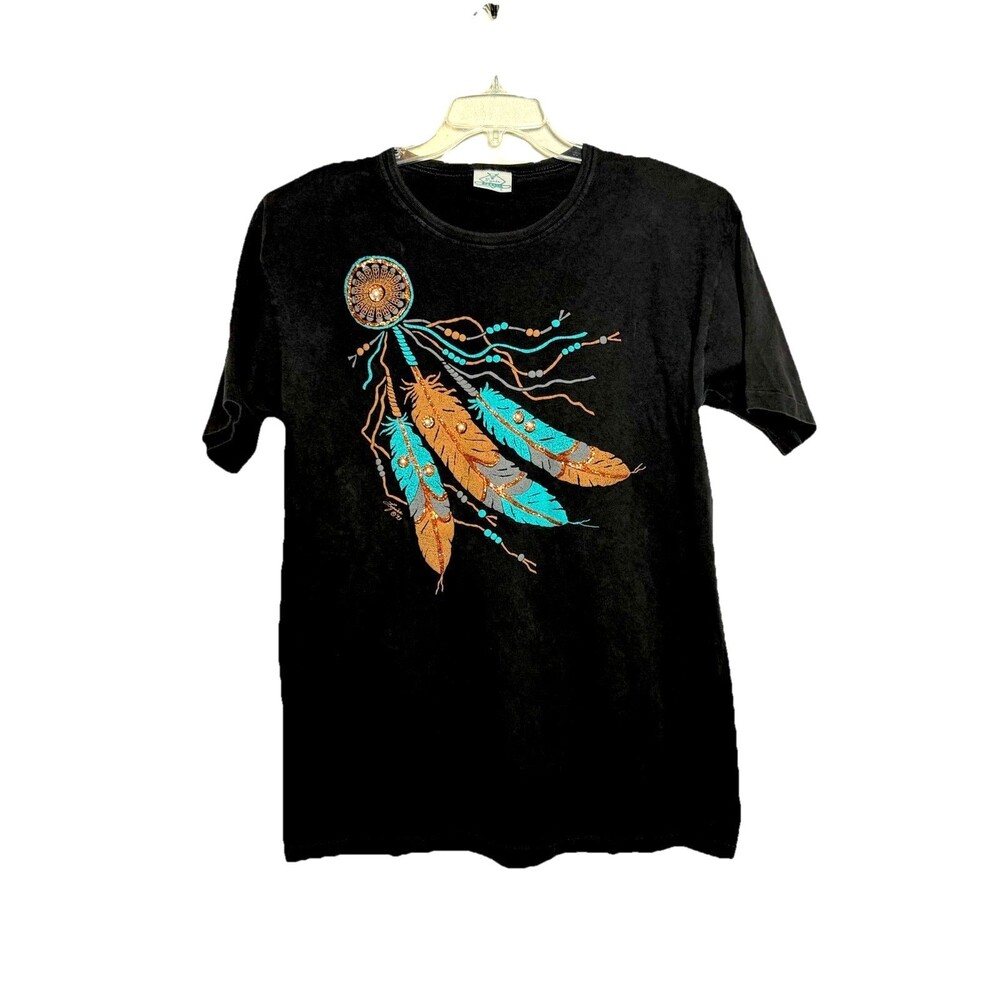 Lynee Apparel Dreamcatcher Graphic T Shirt Womens Large Made USA Vintage